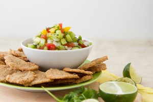 HealthfulPursuit.com Corn-Free Tortilla Chips and Summer Salsa